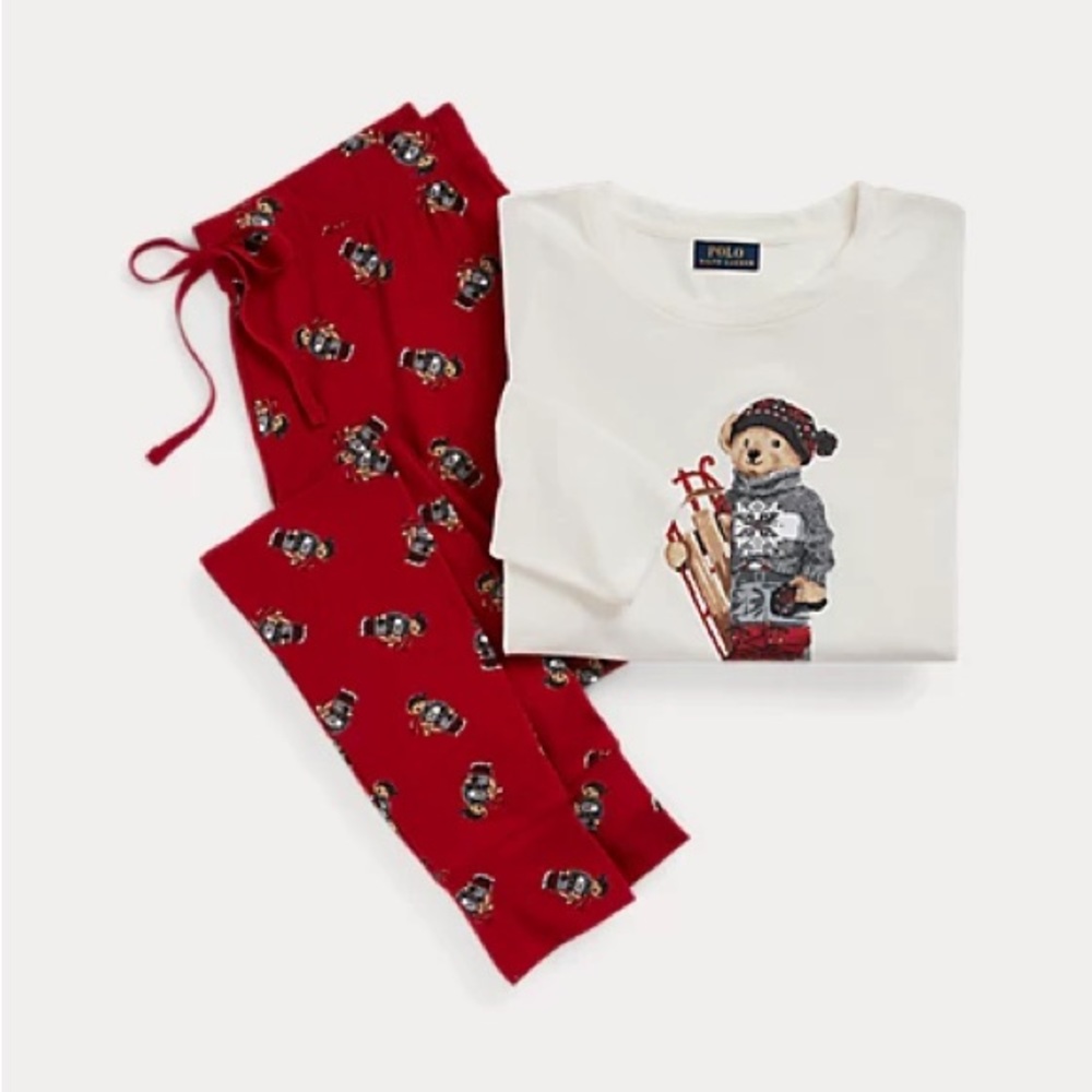 NWT Christmas Men’s Polo Ralph Lauren Pajama Set - XL